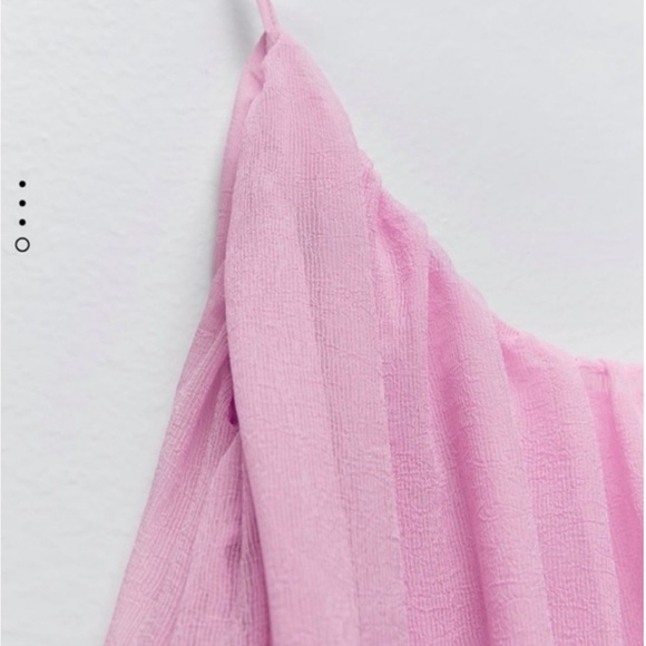 ❗️SOLD❗️NWT Zara sleeves mini dress in Barbie pink - Picture 4 of 4